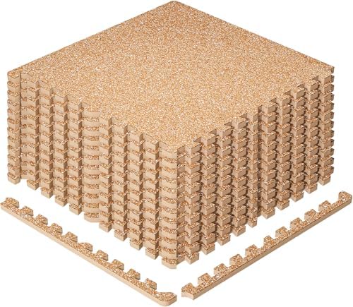 SUPERJARE 0.79'' Extra-Thick 12 Pcs 48 Sq Ft Exercise Equipment Mats by SUPERJARE