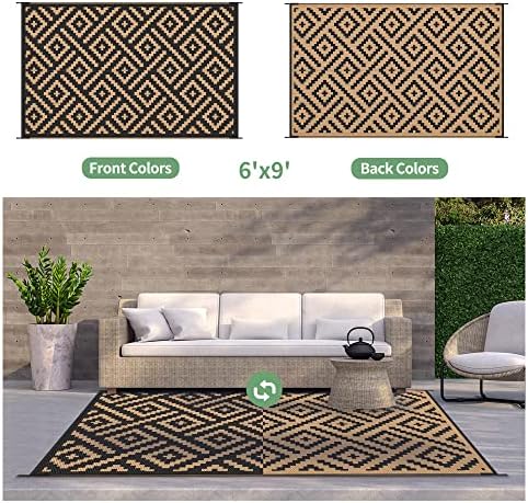 GENIMO Outdoor Rug, Waterproof Plastic Rugs - Image 4