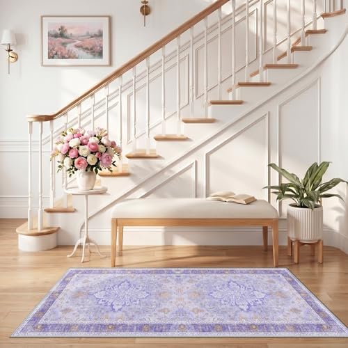 RELEANY Washable Area Rug, Runner 2'6"x5' - Image 2