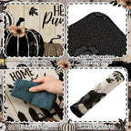 SATINIOR 3 Pcs Fall Kitchen Rugs and Mats Black Pumpkin Non Slip Floor Mats - Image 6
