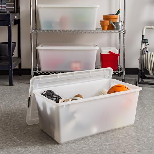 IRIS USA 4-Pack 91 Qt Stackable Storage Bins - Image 5
