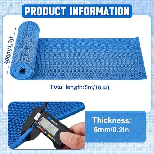 Tinideya 1.3x16.4 ft Non‑Slip Pool Drainage Floor Mat, Commercial & Indoor Wet - Image 2
