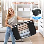 90L Large Storage Bags, 10 Pack Clothes Storage Bins Closet Organizers - Image 6