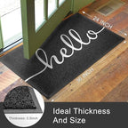 KILOCOCO Front Door Mat Hello Doormat Welcome Mats Outdoor Mat - Image 3