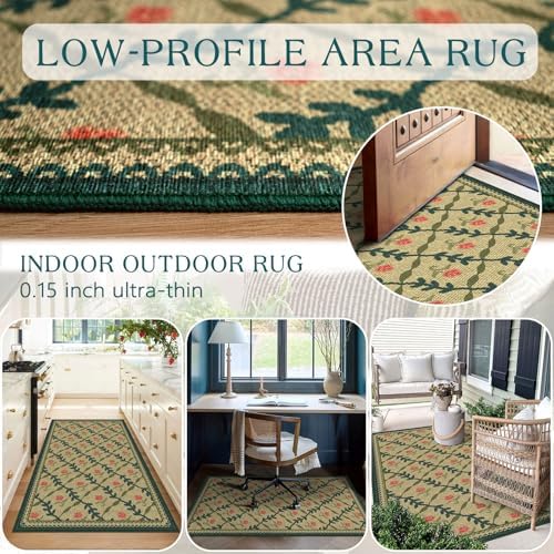 3x5 Entryway Rug, Small Washable Indoor Outdoor Mats - Image 5