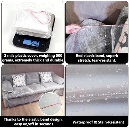 Plastic Couch Cover Furniture Cover - Image 4