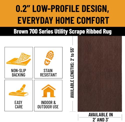 Ottomanson 3x50 Hallway Runner Rug – Non-Slip Indoor Outdoor Door Mat - Image 2
