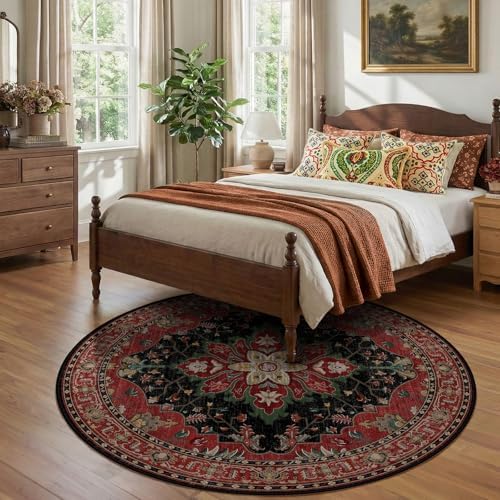 RELEANY Washable Area Rug, Round 7ft - Image 2