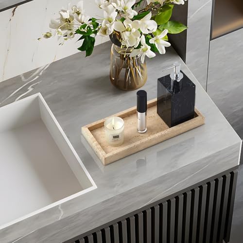 Real Natural Small Travertine Tray - Image 6