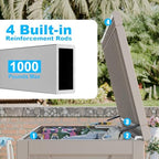321 Gal Outdoor Storage Box Lockable Waterproof Deck Boxes - Image 6