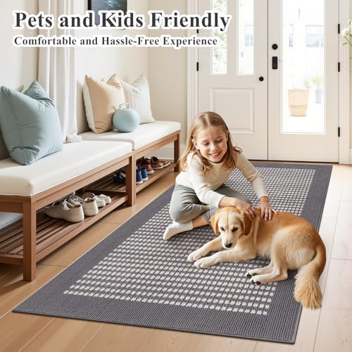 Ileading Indoor Door Mat 3x5ft Absorbent Dog Mats - Image 2