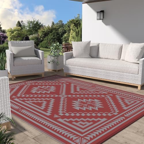 GENIMO Outdoor Rug, Waterproof Plastic Rugs by GENIMO