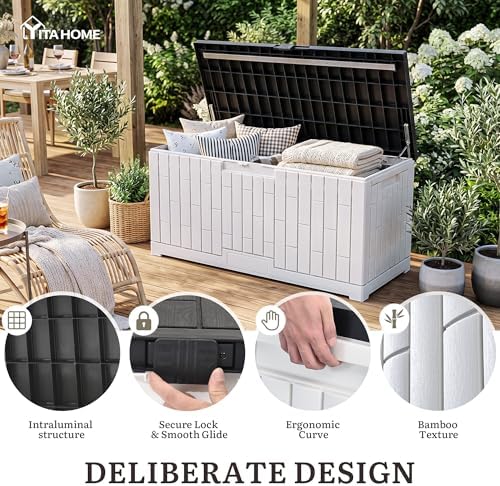 YITAHOME 120 Gallon Outdoor Storage Deck Box - Image 3