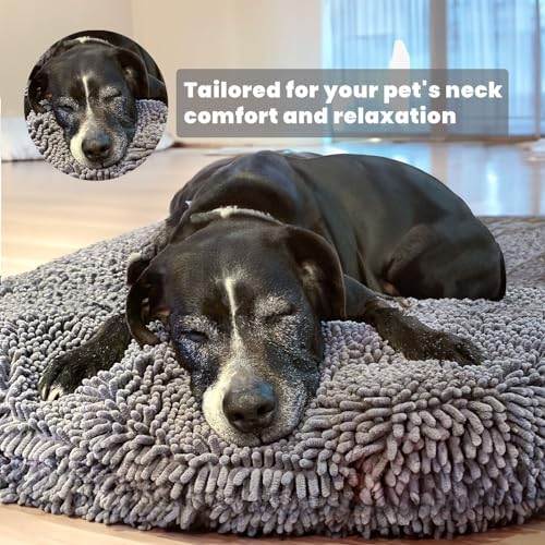 Muddy Mat®Cloud K-9 Bed for Dogs & Cats, Soft & Relaxing Round Dog Bed - Image 5