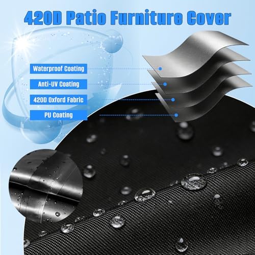 Outdoor Dining Table Cover, 420D Oxford - Image 4