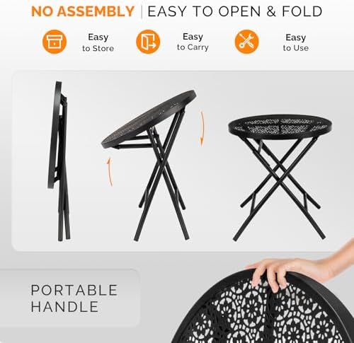 VINGLI Outdoor Folding Side Table - Image 5