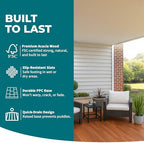 Bliss Outdoors Acacia Interlocking Deck Tiles - Image 3