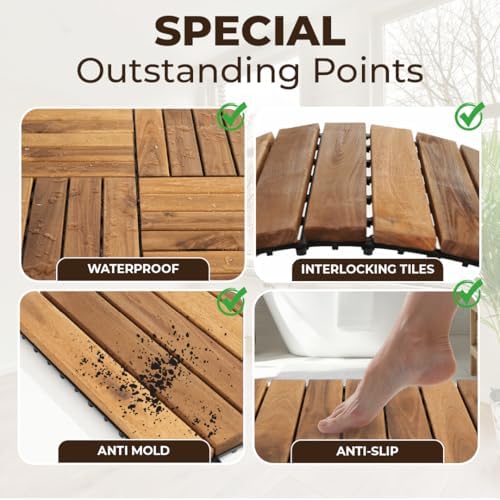 Interlocking Deck Tiles, Natural Color - Image 4