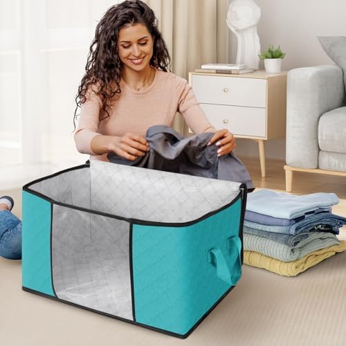 Fab totes 8 Pack Storage Bags for Clothes Blanket Storage Bins - Image 3