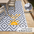 OLANLY Outdoor Rug 8x10 ft Waterproof Reversible Mat - Image 4