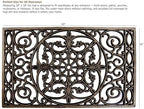 Gardenised Iron-Inspired Rubber Floor Mat - Image 3