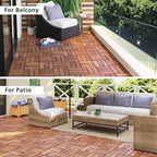 BEEFURNI Interlocking Acacia Wood Deck Tiles 12x12 - Image 3