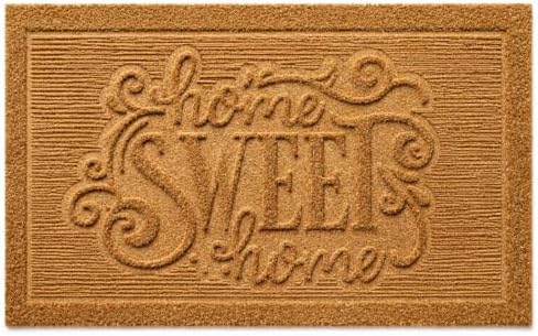 Gardenised Heavy Duty Coco Coir Doormat Non Slip PVC Baking Embossed Welcome by Gardenised