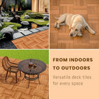 Golden Select 12" x 12" Interlocking Deck Tiles, Waterproof UV Resistant - Image 2