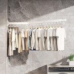 HEILAIYI Clothes Drying Rack, Laundry Drying Rack, Wall Mounted Clothes Rack - Image 4