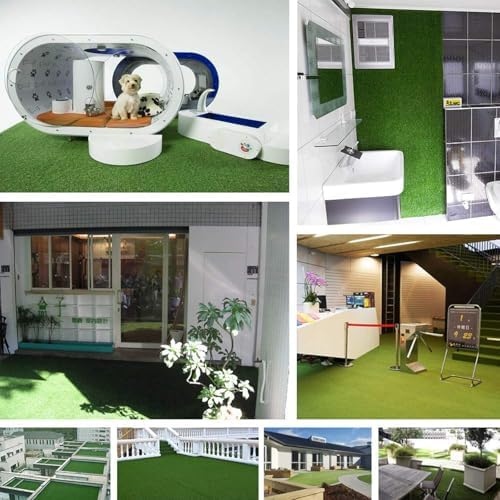 Artificial Grass Rug 8FTx36FT Synthetic Grass Turf Rug Indoor Outdoor Garden - Image 7
