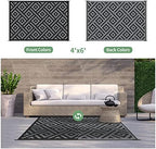 GENIMO Outdoor Rug, Waterproof Plastic Rugs - Image 4