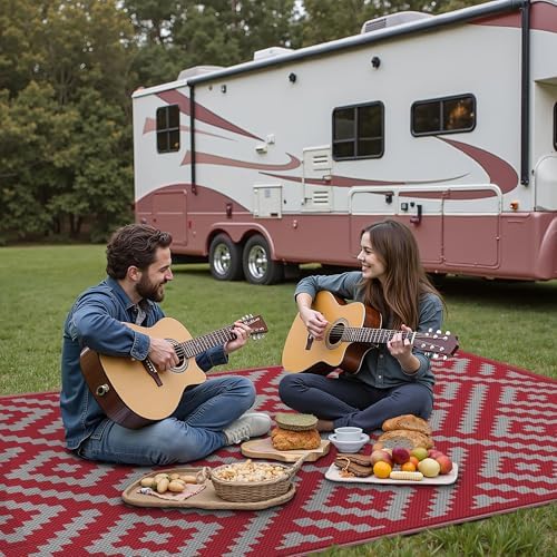 GENIMO Outdoor Rug, Waterproof Plastic Rugs - Image 5