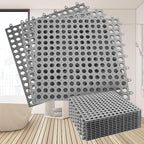 12Pack 12" x 12", Interlocking Rubber Floor Tiles Soft PVC Non-Slip Tile by Lamzele
