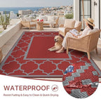 GENIMO Outdoor Rug, Waterproof Plastic Rugs - Image 6