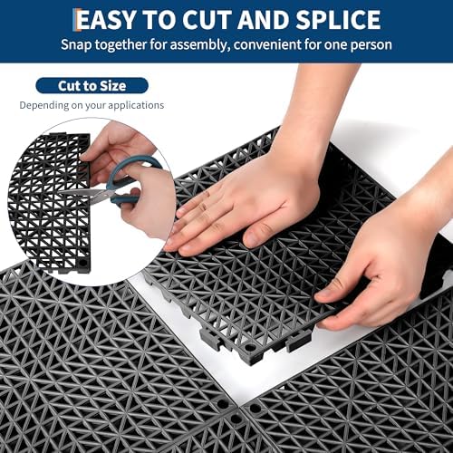 Interlocking Floor Tiles 100 Pack 12"X12" Waterproof Modular Cushion Mats - Image 4