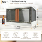 Storage Bin, Cabinet with Lids, Extra Large, Useful Box, 19 Gallon Capacity - Image 2
