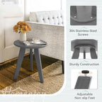 HDPS Outdoor Side Table, Small Round End Table - Image 5