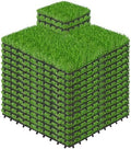 54 PCS Interlocking Artificial Grass Tiles by SkillMaid