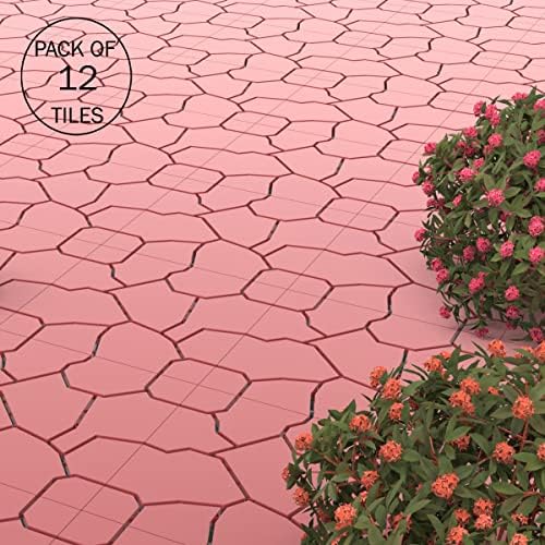 Pure Garden 12-Pack Polypropylene Interlocking Patio Deck Tiles - Image 2