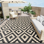 OLANLY Outdoor Rug 9x12 ft Waterproof Reversible Mat by OLANLY