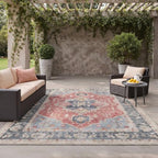 GENIMO 8x10 Outdoor Rug, Washable Quick Dry by GENIMO