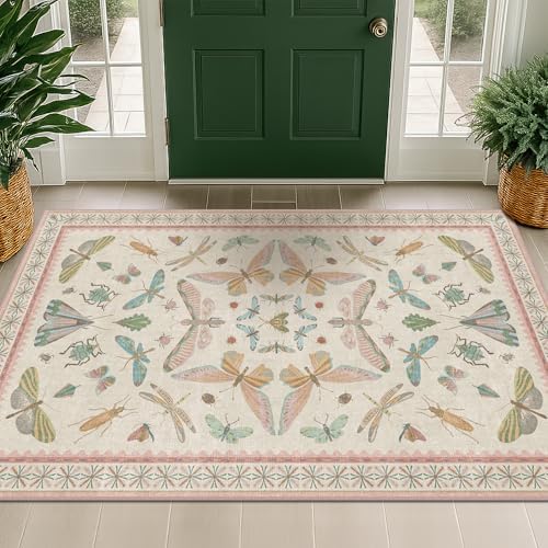 Flower Area Rug for Girls Bedroom - Image 3