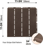Domi Plastic Interlocking Deck Tiles, 36 Pieces One Pack, Dark Brown - Image 3