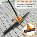 Floor Squeegee Broom, 56’’ Long Handle Water Wiper - Image 5
