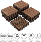 Yaheetech 27PCS Patio Floor Tiles Outdoor Interlocking Deck 12 x 12in - Image 6