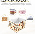 Bolaz Storage Bins with Lids and Handles, Pumpkin Maple Leaf Pattern Storage - Image 7