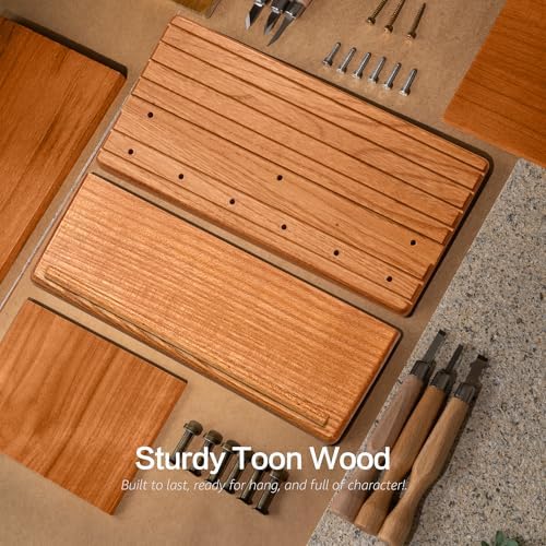 Rebee Vision Cedar Wood Key Holder Wall Mount - Image 6