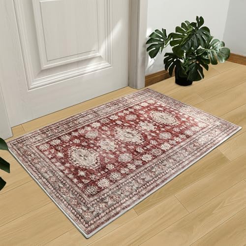 2x3 Door Mat Washable Boho Non Slip Small Throw Rugs by Nestiva