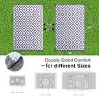 OLANLY Outdoor Rug 8x10 ft Waterproof Reversible Mat - Image 2