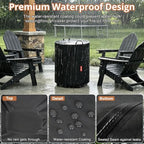 QH.HOME Fire Pit Cover for Ninja Fireside 360 Fire Pit 600D 100% Waterproof - Image 3